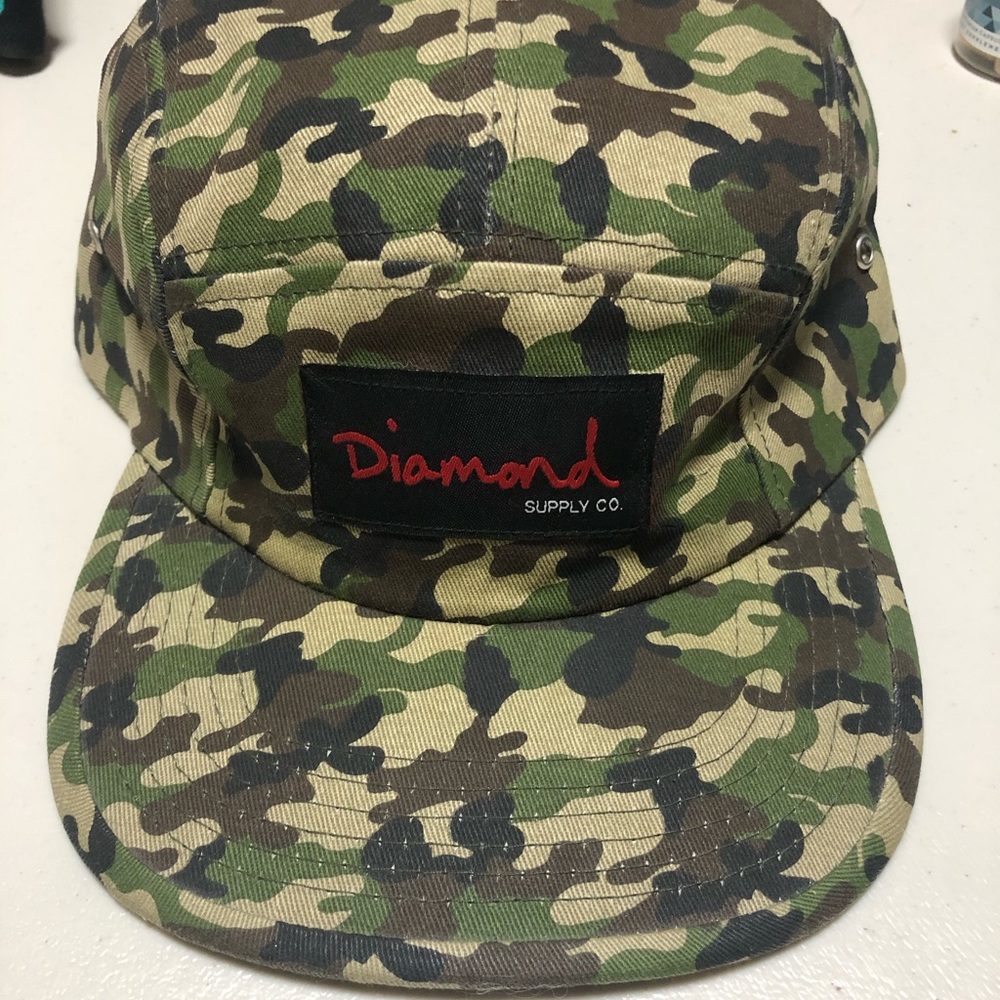 Diamond Supply Co Camo Cap Snapback Hat